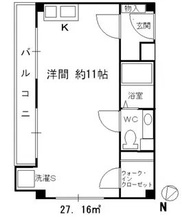 シンセリテ【202号室】の間取り