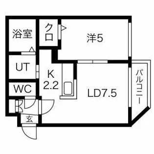 プレミアシティ美園【1階】の間取り