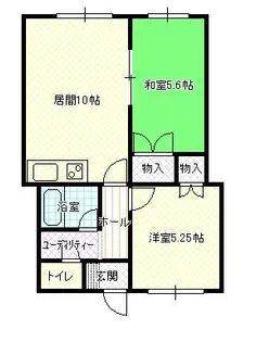 リバティⅡ【C号室】の間取り