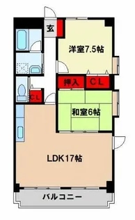 サンフォーレ舞音【4階】の間取り