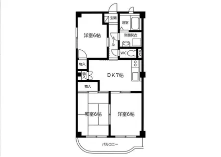 ユトリロ西浜【101号室】の間取り
