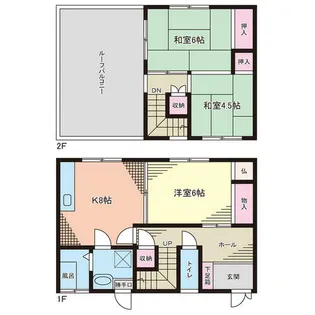 福岡県北九州市八幡西区上の原4丁目【一戸建】の間取り