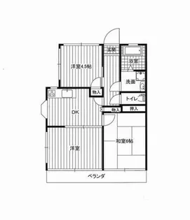 兵庫県三田市西山2丁目【マンション】の間取り