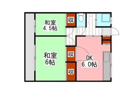 コーポ宮町【C-3号室】の間取り