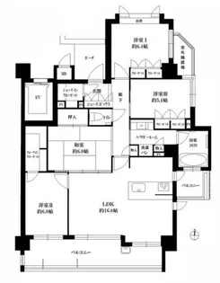 MJR藤崎二丁目【5階】の間取り