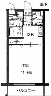 京都府京都市下京区西七条西石ケ坪町【マンション】の間取り