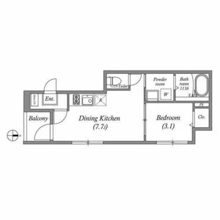 EMBELLIR COCO【3階】の間取り