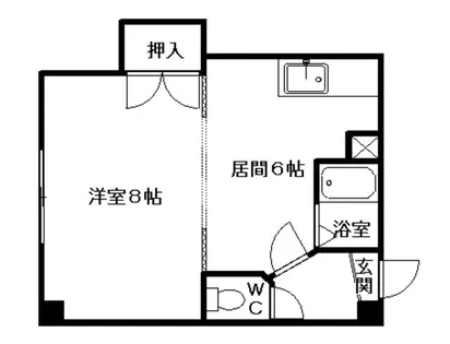 メゾンエスポアール【1階】の間取り
