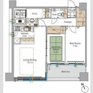 S-FORT中島公園【201号室】の間取り