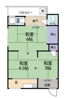 大阪府寝屋川市上神田1丁目【アパート】の間取り