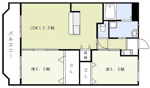 エスポワールK【2階】の間取り