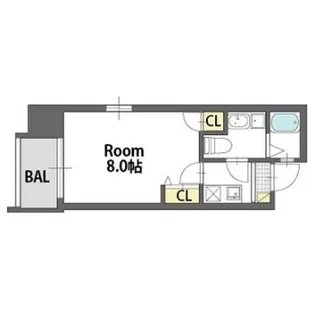 ドゥエリング天満【8階】の間取り