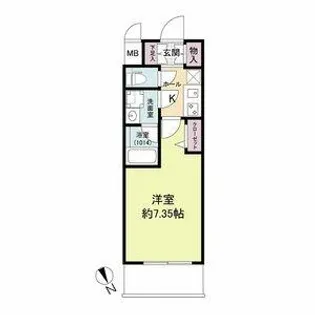 ブランシエスタ天満【0804号室】の間取り