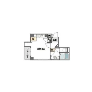 コンフォール南森町【9階】の間取り
