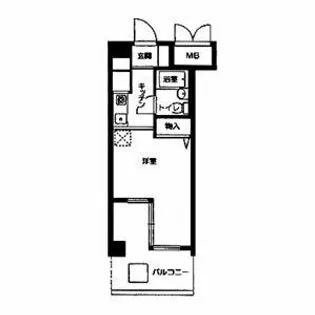 クレール東天満【0703号室】の間取り