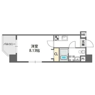 ドゥエリング梅田【6階】の間取り