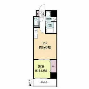 ACT DOORS 天六【0805号室】の間取り