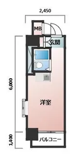 大阪府大阪市北区西天満3丁目【マンション】の間取り