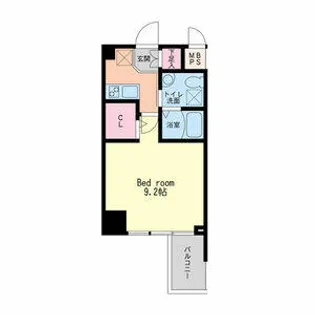 HS梅田EAST【0806号室】の間取り