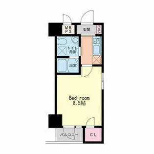 HS梅田EAST【0705号室】の間取り