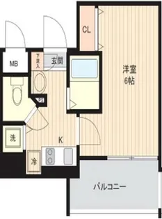 プレサンス天満ステーションフロント【6階】の間取り