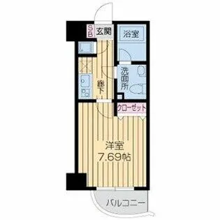 ライブコート北梅田【0303号室】の間取り