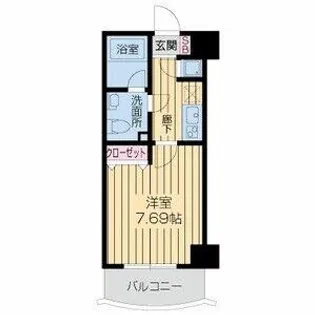 ライブコート北梅田【0906号室】の間取り