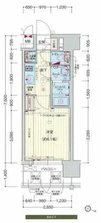 プレサンス梅田北ザ・ライブ【0608号室】の間取り