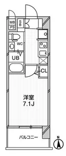 エグゼ天神橋【3階】の間取り