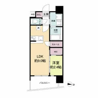 セレニテ天六リアン【0905号室】の間取り