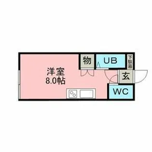 Sコーポ【204号室】の間取り
