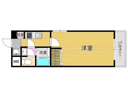 コンポート南片江【201号室】の間取り