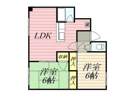 ブルーシャトー【0202号室】の間取り