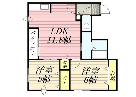 カーム19【0401号室】の間取り