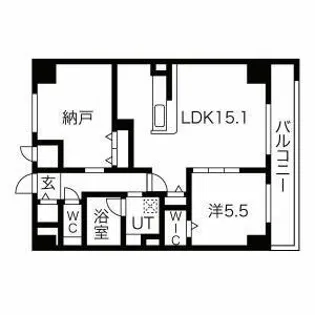 シャンピア国分町【8階】の間取り