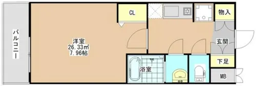 ラヴィータ難波元町【13階】の間取り
