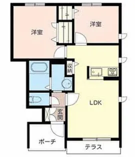 兵庫県加東市上中3丁目【アパート】の間取り