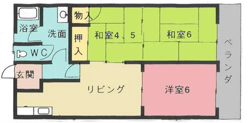 ハウス七福館【203号室】の間取り