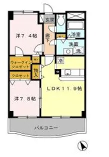 アム フルッス【403号室】の間取り