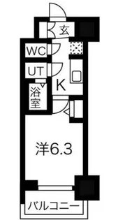 大阪府大阪市中央区内淡路町1丁目【マンション】の間取り