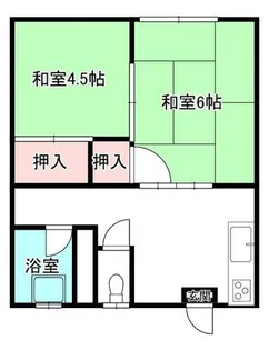 三星コーポ【102号室】の間取り