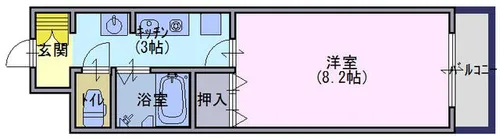 グランサンヴェール矢野【303号室】の間取り