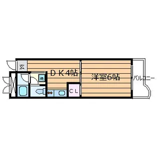 メゾン中井【215号室】の間取り