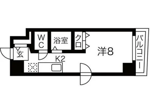 メゾンクレスト元町【6階】の間取り