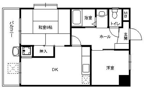サンパレス21永楽荘【501号室】の間取り