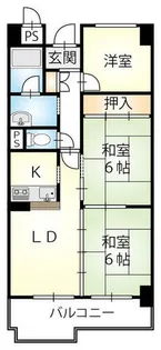 ヤマイチPLAZAサンシティ広瀬【6階】の間取り