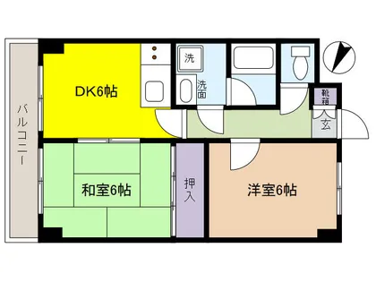 兵庫県神戸市東灘区深江本町1丁目【マンション】の間取り
