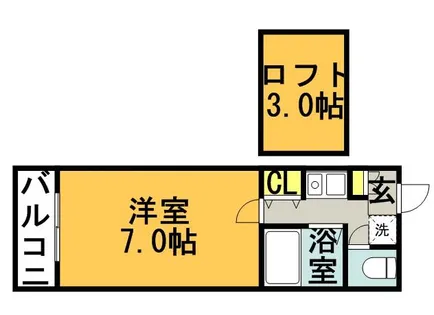 メリオールwajiro【102号室】の間取り