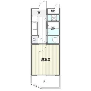 ロイヤルコート南大橋【204号室】の間取り