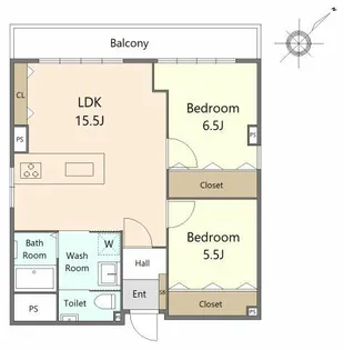 イースト博多【5階】の間取り